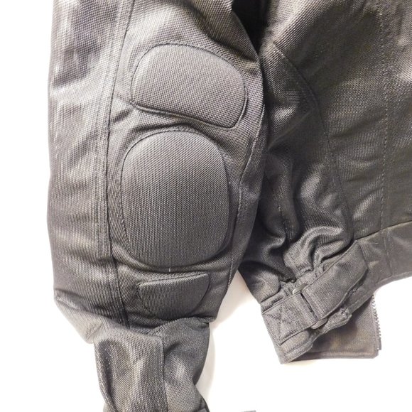 FIRST GEAR Hyper Tex Black Padded Motorcycle Jacket Size Large - Picture 8 of 13
